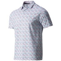 Callaway Men's All Over Birdie/Eagle Print Golf Polo, White