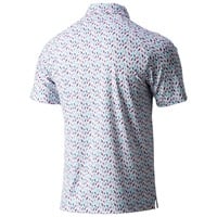 Callaway Men's All Over Birdie/Eagle Print Golf Polo, White
