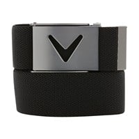 Callaway Mens V Logo Web Golf Belt, Black