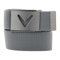 Callaway Mens V Logo Web Golf Belt, Grey