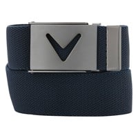 Callaway Mens V Logo Web Golf Belt, Navy