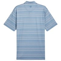 Puma Men's Fair Isle Micro Print Golf Polo, Blue