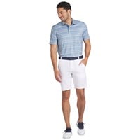 Puma Men's Fair Isle Micro Print Golf Polo, Blue