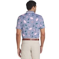 Puma Men's Arnold Palmer Pink Lemonade Golf Polo, Navy