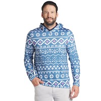 Puma Men's Fair Isle Golf Hoodie, Blue