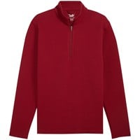 Puma Men's Boulder 1/4 Zip Golf Pullover, Red