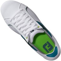 FootJoy Women's Links Golf Shoes - Previous Season Style, White/Dark Green