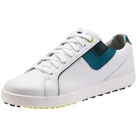 FootJoy Women's Links Golf Shoes - Previous Season Style, White/Dark Green