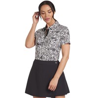 Puma Women's Cloudspun Zebra Golf Polo, White