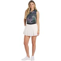 Puma Women's Cloudspun Bloom Camo Sleeveless Golf Polo, Black