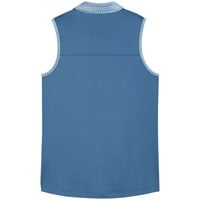 Puma Women's Fair Isle Sleeveless Golf Polo, Blue