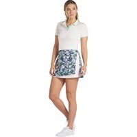 Puma Women's Lillie Wrap Golf Skort, Dark Green