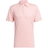 adidas Men's Ultimate365 Tour HEAT RDY Jacquard Golf Polo, Pink