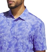 adidas Men's Ultimate365 Mesh Print Golf Polo, Blue/Blue
