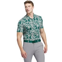 adidas Men's Ultimate365 Mesh Print Golf Polo, Green