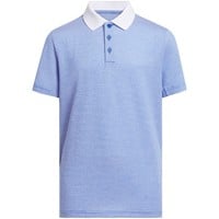 adidas Junior Ottoman Striped Golf Polo, Royal