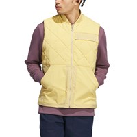 adidas Men's Go-To DWR Full Zip Golf Vest, Beige