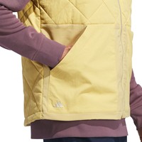 adidas Men's Go-To DWR Full Zip Golf Vest, Beige