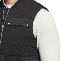 adidas Men's Go-To DWR Full Zip Golf Vest, Black