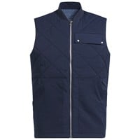 adidas Men's Go-To DWR Full Zip Golf Vest, Navy