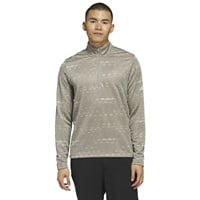 adidas Men's Core Printed 1/4 Zip Golf Pullover, Beige