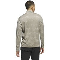 adidas Men's Core Printed 1/4 Zip Golf Pullover, Beige