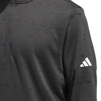 adidas Men's Core Printed 1/4 Zip Golf Pullover, Charcoal/Black