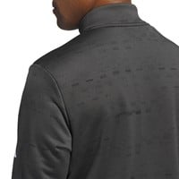 adidas Men's Core Printed 1/4 Zip Golf Pullover, Charcoal/Black