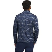 adidas Men's Core Printed 1/4 Zip Golf Pullover, Navy/White