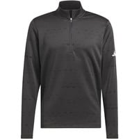 adidas Men's Core Printed 1/4 Zip Golf Pullover, Charcoal/Black