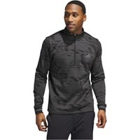 adidas Men's Ultimate365 Linear Stripe 1/4 Zip Golf Pullover, Black