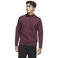 adidas Men's Ultimate365 DWR Textured 1/4 Zip Golf Pullover, Cardinal