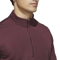 adidas Men's Ultimate365 DWR Textured 1/4 Zip Golf Pullover, Cardinal