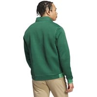 adidas Men's Ultimate365 DWR Textured 1/4 Zip Golf Pullover, Green