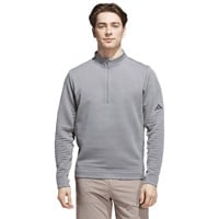 adidas Men's Ultimate365 DWR Textured 1/4 Zip Golf Pullover, Grey