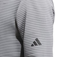 adidas Men's Ultimate365 DWR Textured 1/4 Zip Golf Pullover, Grey