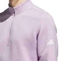 adidas Men's Ultimate365 DWR Textured 1/4 Zip Golf Pullover, Purple