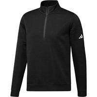 adidas Men's Ultimate365 DWR Textured 1/4 Zip Golf Pullover, Black