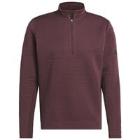 adidas Men's Ultimate365 DWR Textured 1/4 Zip Golf Pullover, Cardinal