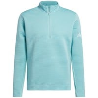 adidas Men's Ultimate365 DWR Textured 1/4 Zip Golf Pullover, Light Green