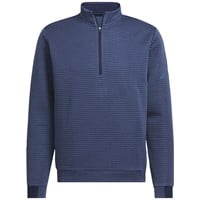 adidas Men's Ultimate365 DWR Textured 1/4 Zip Golf Pullover, Navy