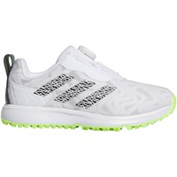 adidas Junior CodeChaos 25 BOA Golf Shoes, White/Green