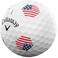 Callaway Chrome Tour 24 USA TruTrack Golf Ball, White/Multi