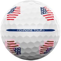 Callaway Chrome Tour 24 USA TruTrack Golf Ball, White/Multi