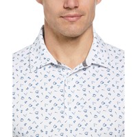 Callaway Men's Swing Tech Opti-Dri All Over Drive Golf Polo, White