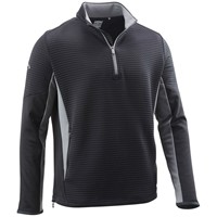 Callaway Men's Opti-Dri Midweight Textured 1/4 Zip Golf Pullover, Black