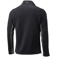 Callaway Men's Opti-Dri Midweight Textured 1/4 Zip Golf Pullover, Black