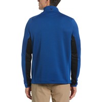 Callaway Men's Opti-Dri Midweight Textured 1/4 Zip Golf Pullover, Blue