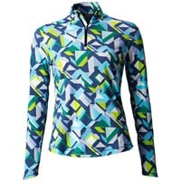 Callaway Women's Cooling Colliding Chev Geo Sun Protection Golf Pullover