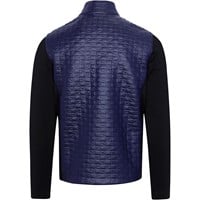 Greg Norman Men's Tidal Wave Full Zip Golf Jacket, Dark Blue